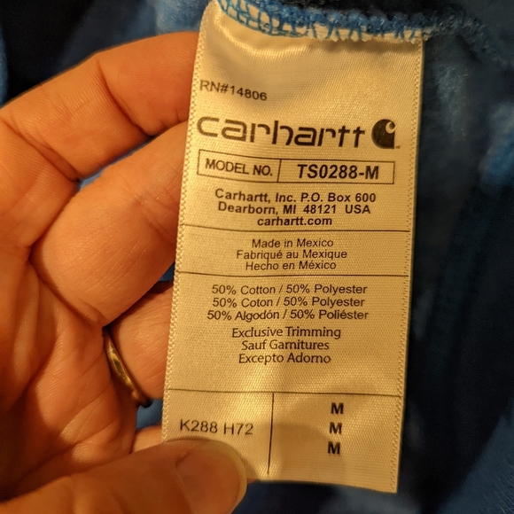Carhartt Blue Men's Hoodie - Picture 7 of 7